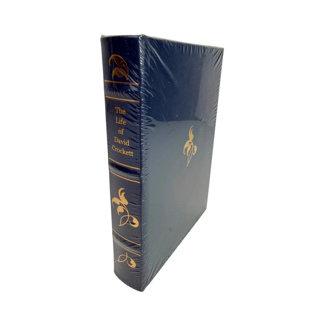 The Life of David Crockett Leather Bound Sealed Frontier Classics Library NEW